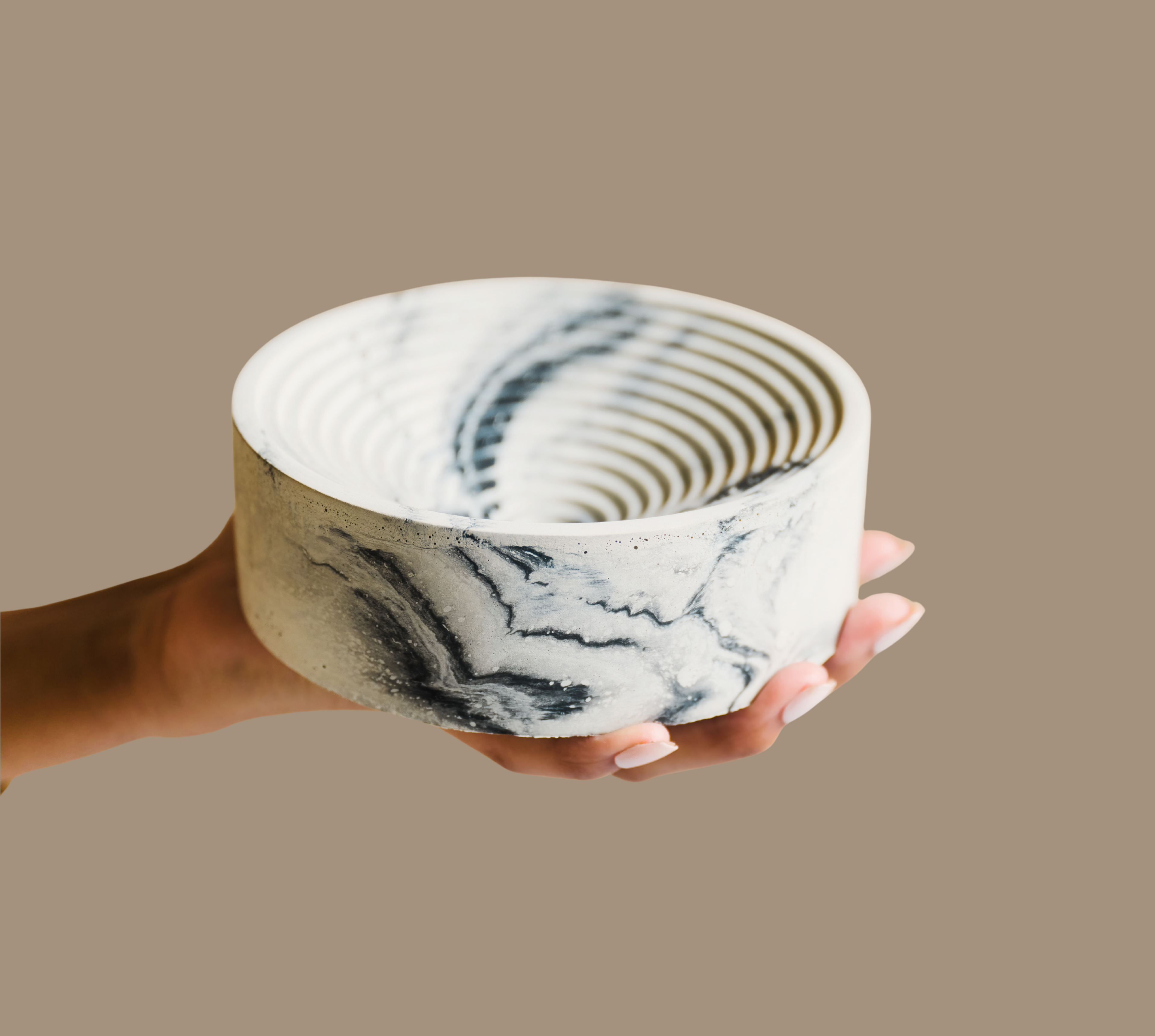 Marbled Bowl - Black