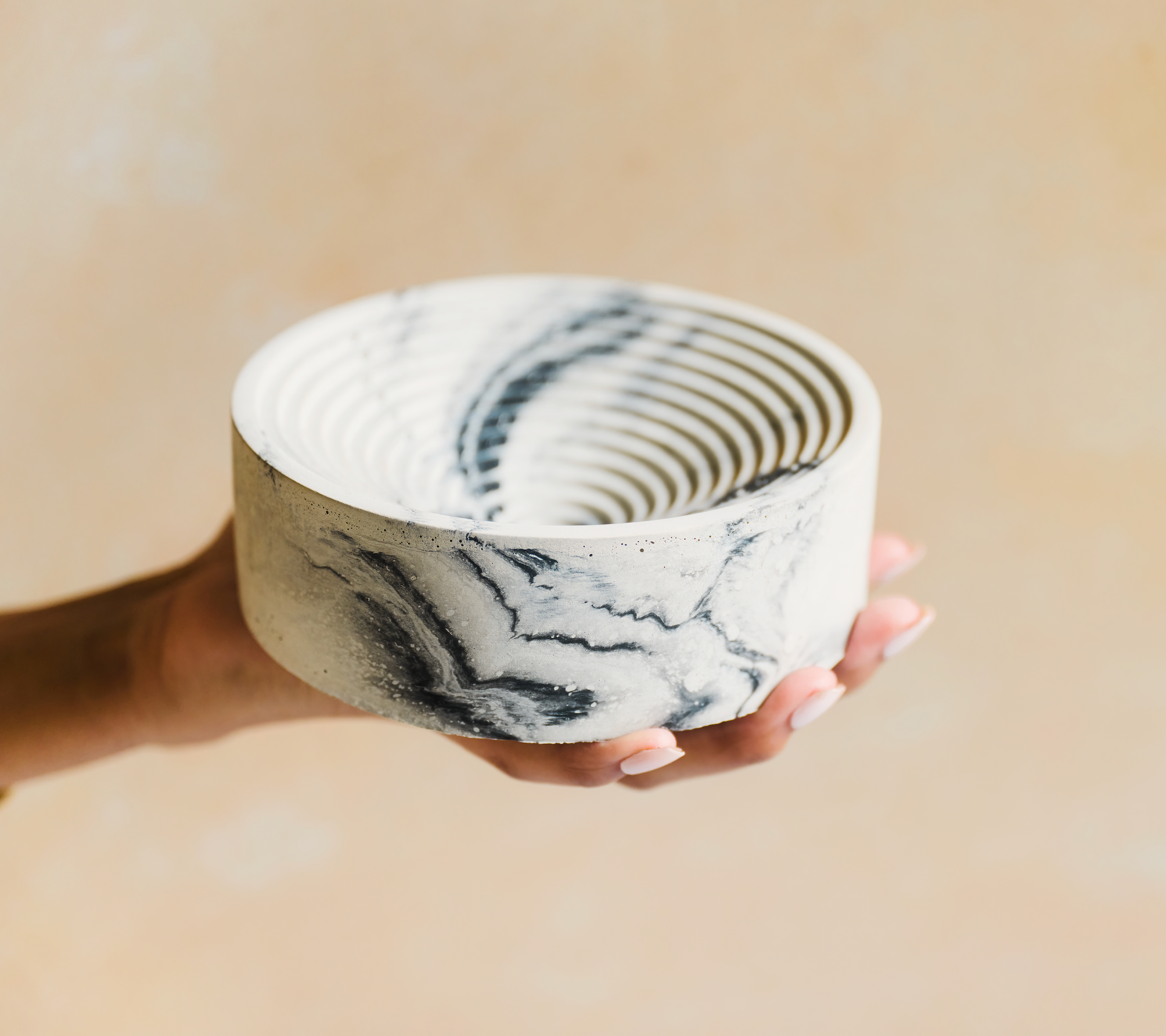 Marbled Bowl - Black