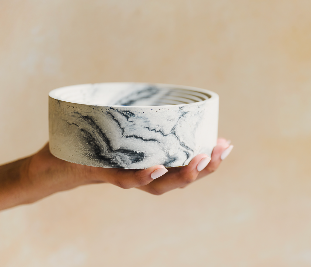 Marbled Bowl - Black