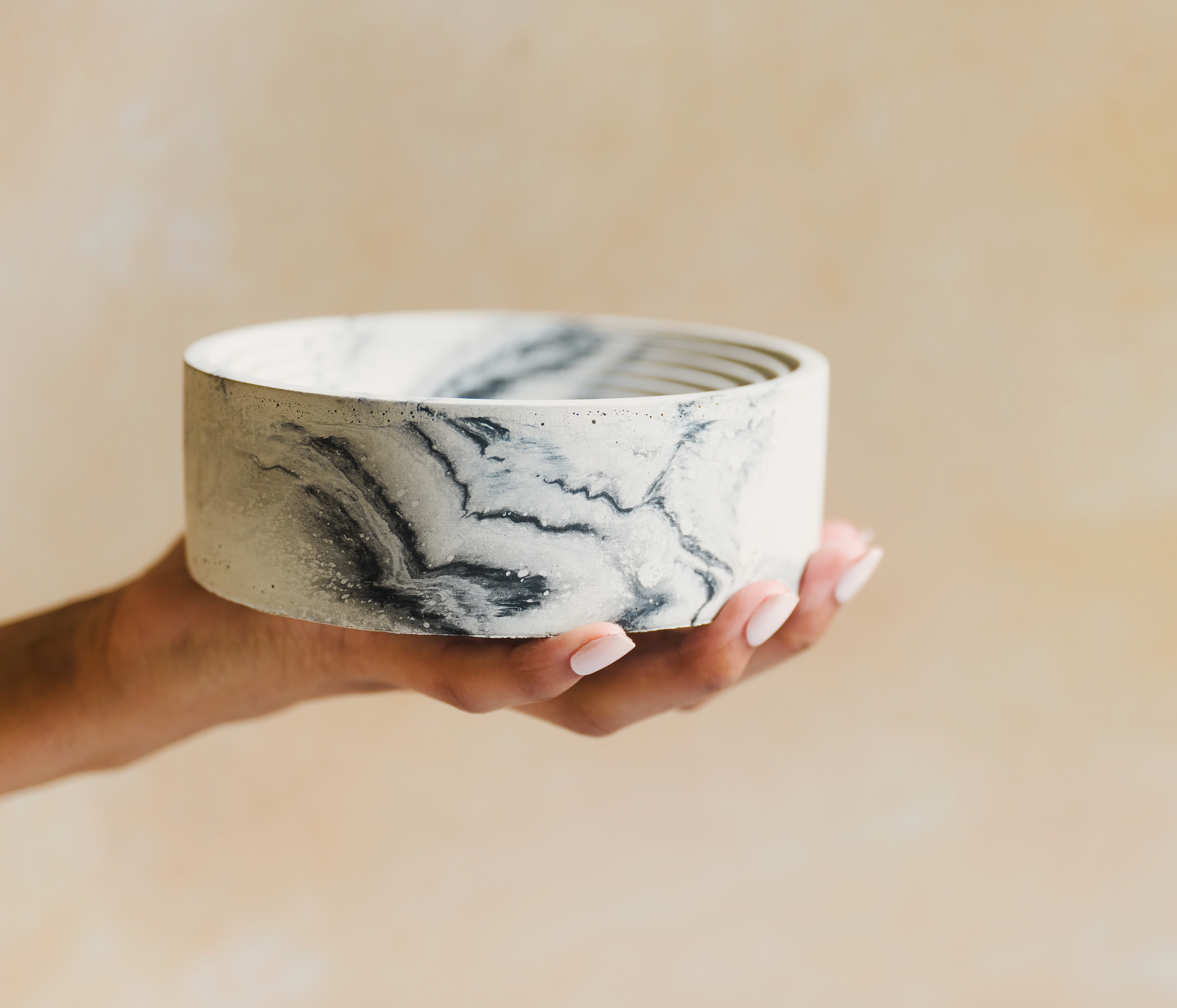 Marbled Bowl - Black